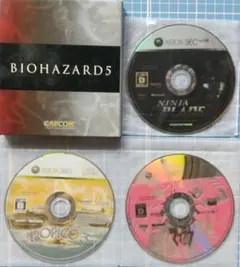 Xbox360版　BIOHAZARD5+NINJA BLADE+マブラヴ+他