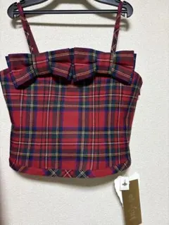 ジェーンマープル　タータンチェックリボンビスチェ 2025年最新】Jane Marple ベスト・ジレ・ビスチェの人気アイテム