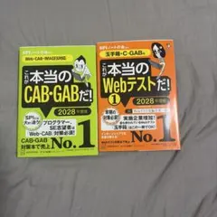これが本当のCAB・GABだ！ 玉手箱・C-GAB 2028年度版 2冊のサムネイル
