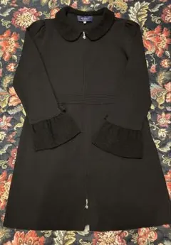 美品 エムズグレイシー フロントジップ ワンピース コート フリル