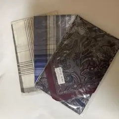 メンズ　ハンカチ 3枚セット　HANAE MORI 他