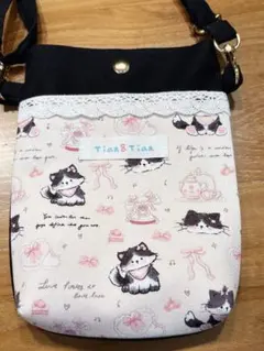 猫柄ショルダーバッグ 手作り