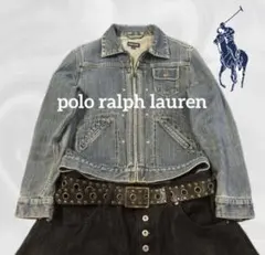 00s polo ralph lauren denim jacket y2k