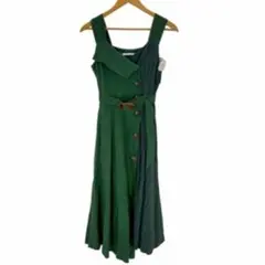 REDYAZEL ベルト付きドッキングロングワンピース