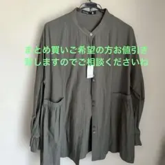 大きいサイズ　アズノウアズオオラカ ロングブラウスのサムネイル