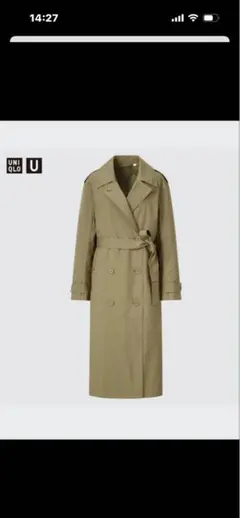UNIQLO U オリーブ トレンチコート Ｍ