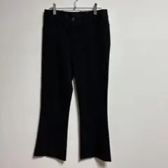 ✨良品✨ ルーニィ【38】パンツ 黒 フレアパンツ オフィス カジュアルのサムネイル