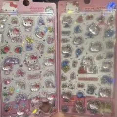 海外正規品 ハローキティ ボンボンドロップシール 2枚セット日本未発売レアシール