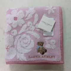 LAURA ASHLEY タオルハンカチ ピンク ベア