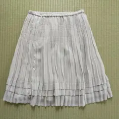 プリーツスカート ゴムウエスト