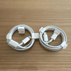 Apple純正Lightningケーブル-タイプC〈2本セット〉