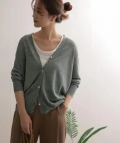 URBAN RESEARCH DOORS リネンロングカーディガンのサムネイル