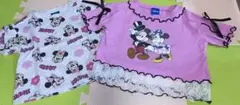 ミッキー＆ミニー Tシャツ 2枚セット 90cm