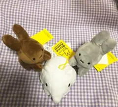ミッフィー ブルーナ アニマル ぬいぐるみ ブラウン グレー ゾウ