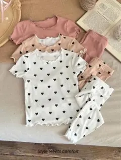 ベビー用 丸首半袖ソフトパジャマ6枚セット