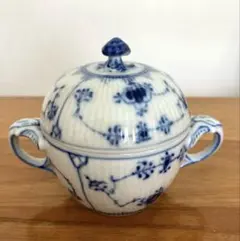 未使用●【 】ブルーフルーテッド　ソースボート ロイヤルコペンハーゲン ブルーフルーテッド フルレース ソース