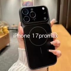 iphone17promaxケース magsafe対応　一体型レンズ保護　黒