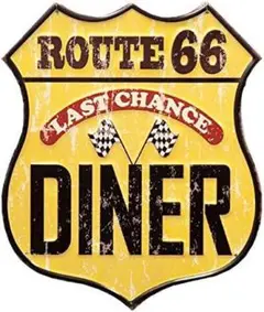 【アメリカン雑貨】ROUTE66 Last Chance DINER ｜プレート