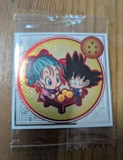 ドラゴンボール　森永　597 ブルマ　悟空　ウエハース　DRAGON BALL ドラゴンボール 超戦士シール ウエハースブルマ＆孫悟空 超16-01