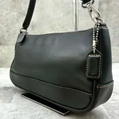 極美品 オールドコーチ ワンショルダー アクセサリーポーチ ハンドバッグ レザー