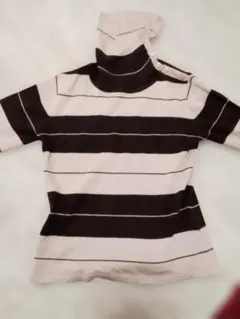 C.O.C. ストライプタートルネックニット