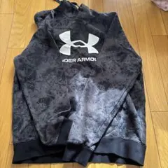 UNDER ARMOUR フード付きパーカー LGサイズ 黒/グレー