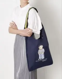 【新品】ポロベア エコバッグ 肩ひも付き レインバッグ
