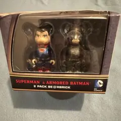 BE@RBRICK SUPERMAN&ARMORED BATMAN 2PACK
