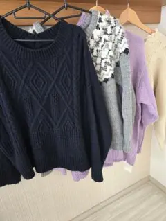 新品未使用含むニットまとめ売り　4点