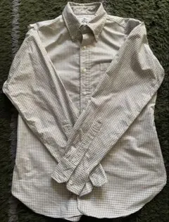 USA製 ブラックフリース ブルックスブラザーズ チェックシャツ BB1 グレー