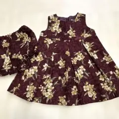 【タルティーヌ エ ショコラ】花柄ワンピース　セットアップ　子供服