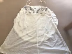 トリンプ　アモスタイル　 花柄刺繍 シースルーキャミ　M75