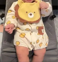 ライオン柄ロンパース・カバーオール