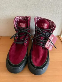 3月まで特価！　ハイカットスニーカー　レオパード柄　24.5 スエード　ブーツ