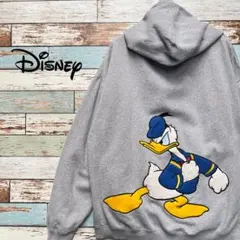 ★Disney ディズニー★ドナルドダックビッグ刺繍 スウェットパーカー