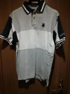 DESCENTE GOLF　刺繍ロゴ　コットン　ポロシャツ