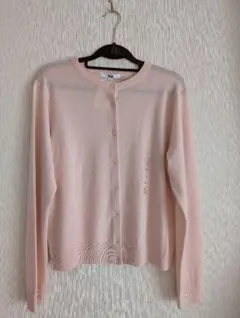 ユニクロ　メリノクルーネックカーディガン　ピンク　Ｌサイズ　新品