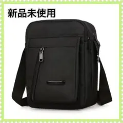 新品未使用　ブラック ショルダーバッグ ミニ　コンパクト　ファスナー付収納ヶ所4