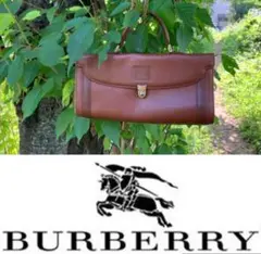 【Burberrys】希少 キャラメルカラー ハンドバッグ 裏地ノヴァチェック