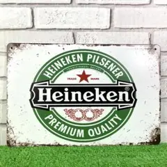 273番】ハイネケンHeineken オランダ ビール お酒 レトロ ブリキ看板