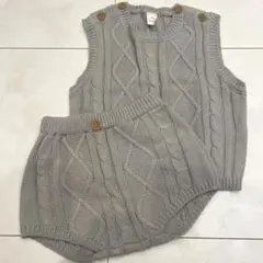 cottoli ケーブル編みベスト セットアップ バースデイ