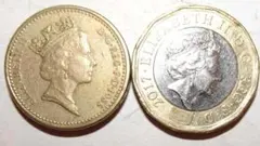 イギリスの硬貨1ポンドと20ぺんす 2025年最新】1ポンド 硬貨 1985の人気アイテム - メルカリ