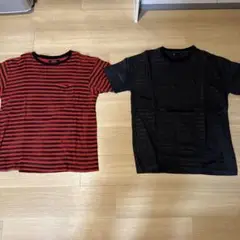 MINEDENIM ボーダーポケットTシャツ二枚セット