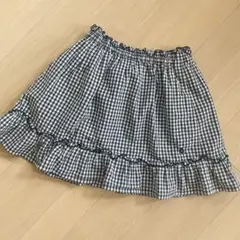 familiar ファミリア　ギンガムチェックスカート　120