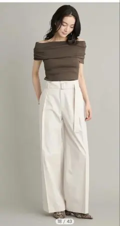 エブール ebure ハイウエストサスペンダー付きパンツ - メルカリ