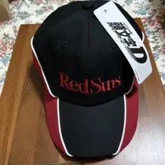 値下げ⁉️RedSuns キャップ 黒/赤　イニシャルD