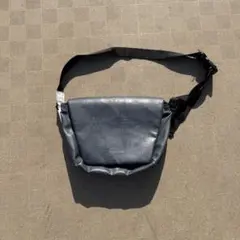 y2k 90s Pendleton レザーネイビーショルダーバッグarchive