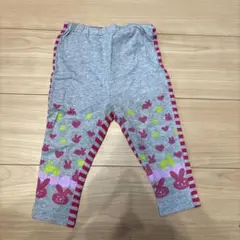 ウサギとハートのプリントパンツ 95cm未満