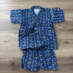 トンボ柄甚平 90cm ネイビー