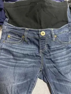 マタニティデニムパンツ ダークブルー